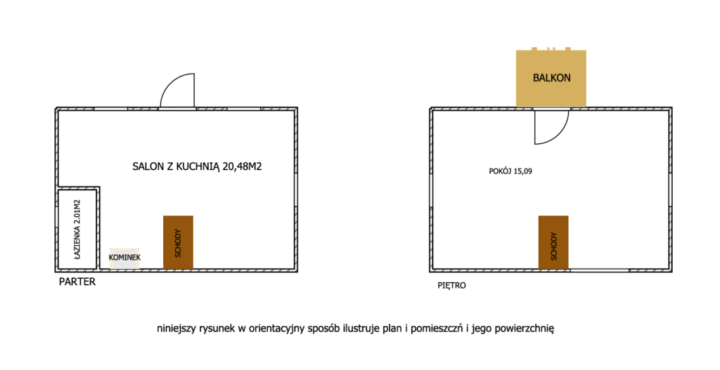 Domek z ogrodem i stawem w Suszu na sprzedaż - rzut 1
