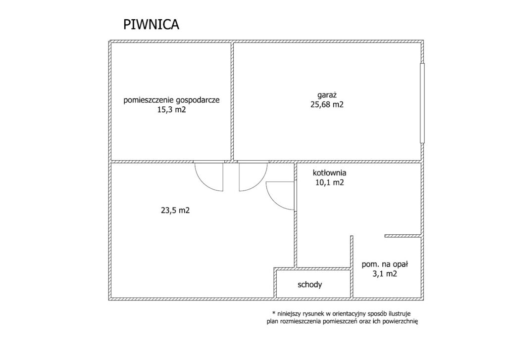 DOM na duzej działce 53 ARY z domem i WZ - rzut 2