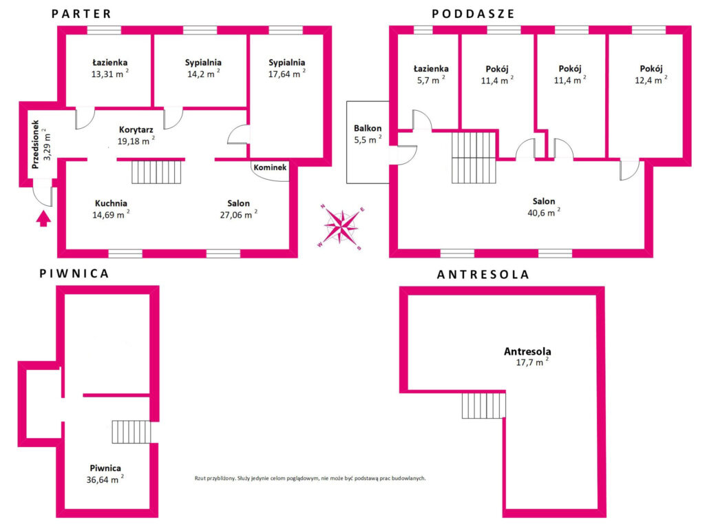 Przestronny dom w cenie mieszkania. - rzut 1