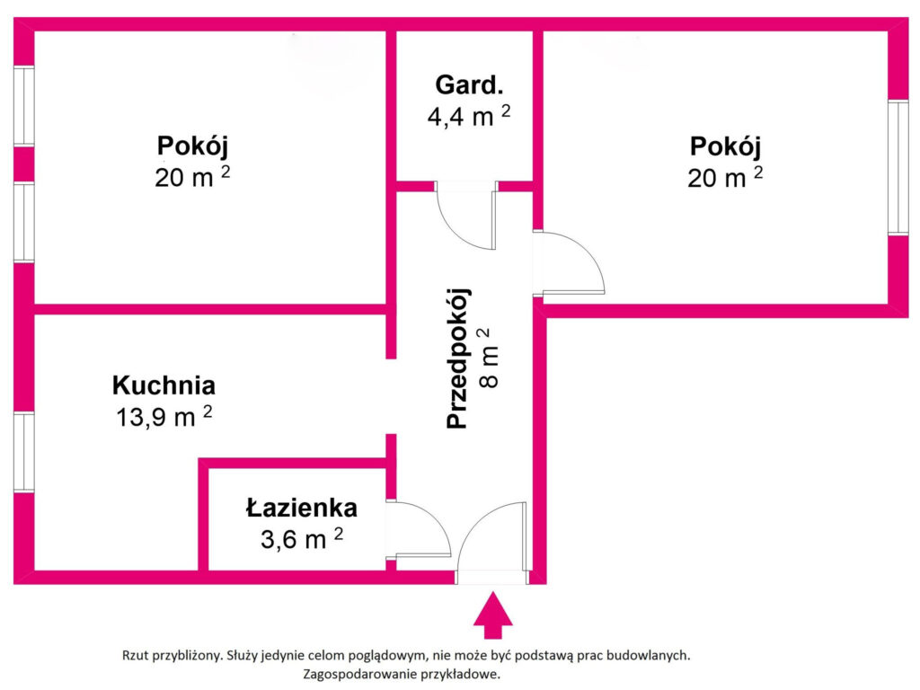 Dwupokojowe mieszkanie przy Paku Wolności - zdjęcie 14