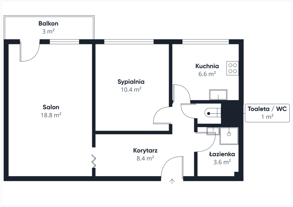 Katowice | 2 pokoje z balkonem i pięknym widokiem - zdjęcie 18