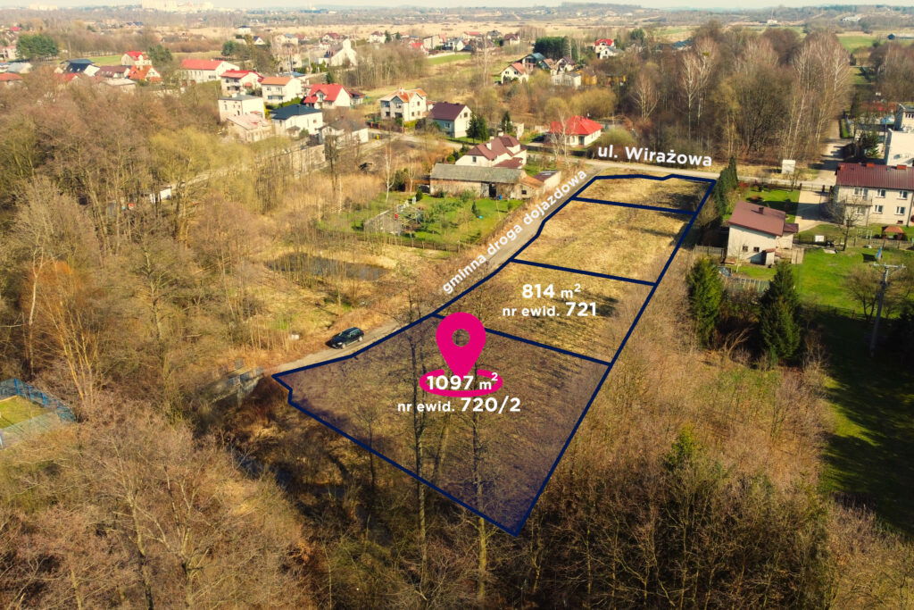 Działka budowlana z warunkami zabudowy 1106 m² - zdjęcie 1