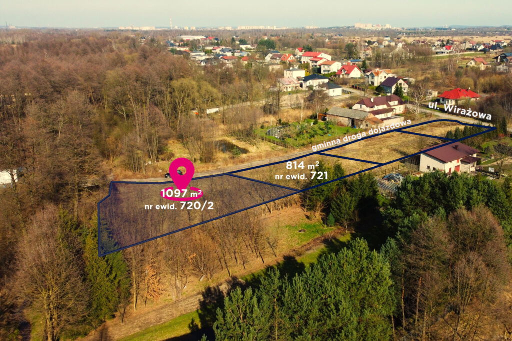 Działka budowlana z warunkami zabudowy 1106 m² - zdjęcie 2