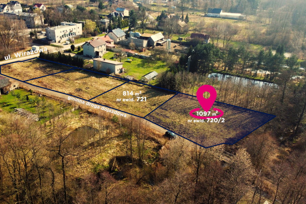 Działka budowlana z warunkami zabudowy 1106 m² - zdjęcie 6