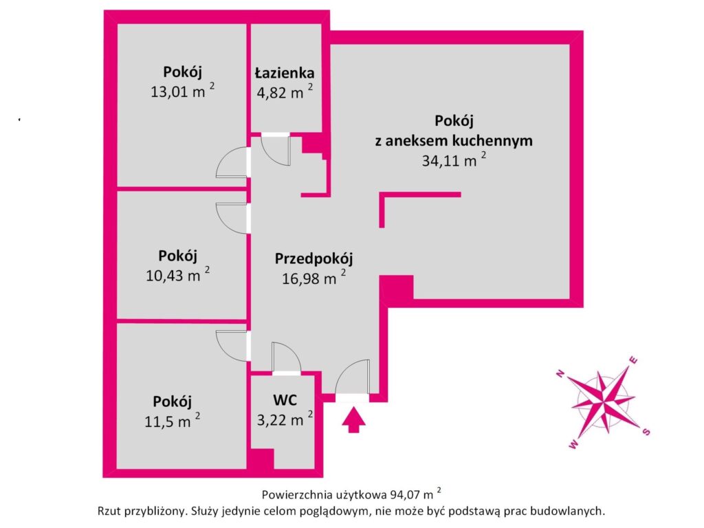 Mieszkanie na Morenie o wysokim standardzie ! - rzut 1