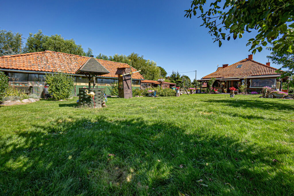 Dom Elbląg/Bielnik II, nad Nogatem Cegła, mur pruski, wiele elementów drewnianych i kamień - zdjęcie 27