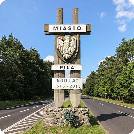 Widok na zabytkowe oznaczenie Piły | Freedom nieruchomości