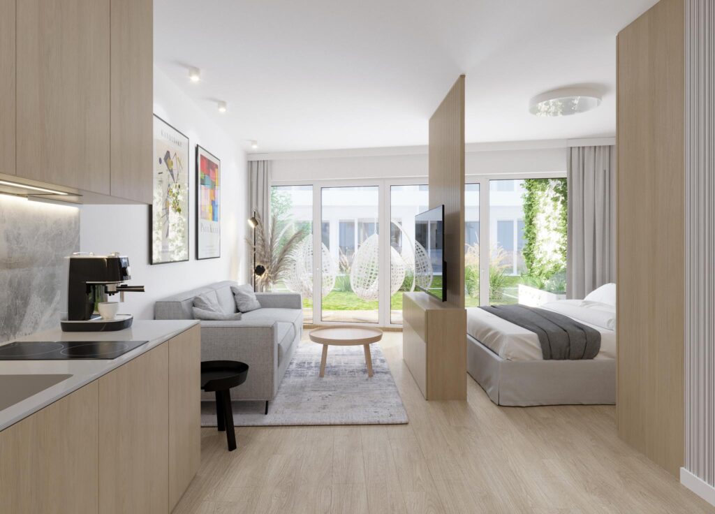 Nowoczesny apartament nad jeziorem - zdjęcie 1