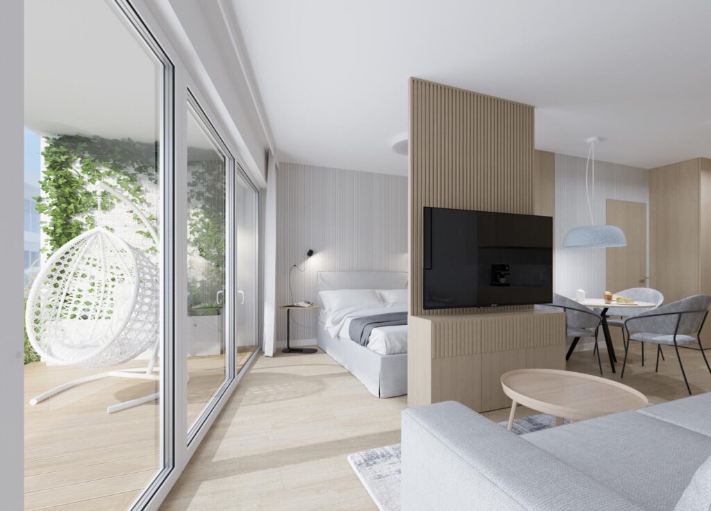 Nowoczesny apartament nad jeziorem - zdjęcie 2