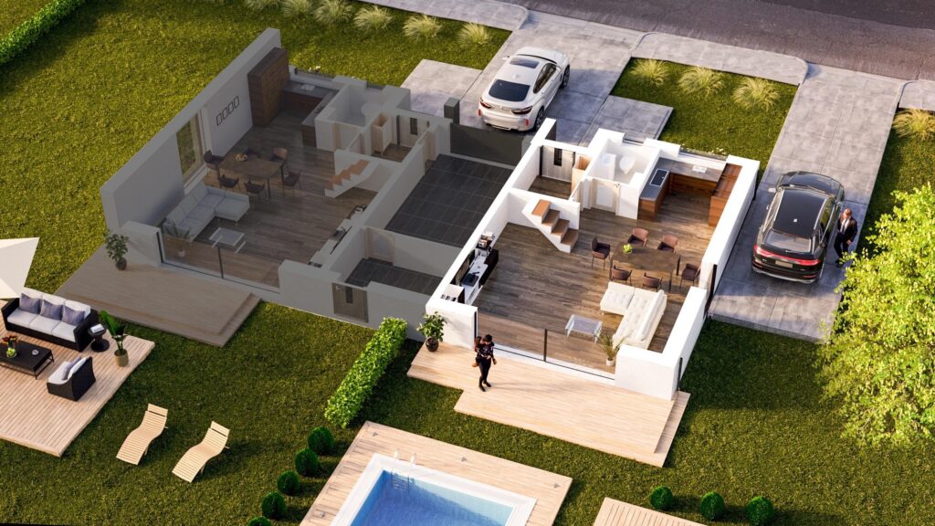 Dom w stanie surowym z działką - zdjęcie 3