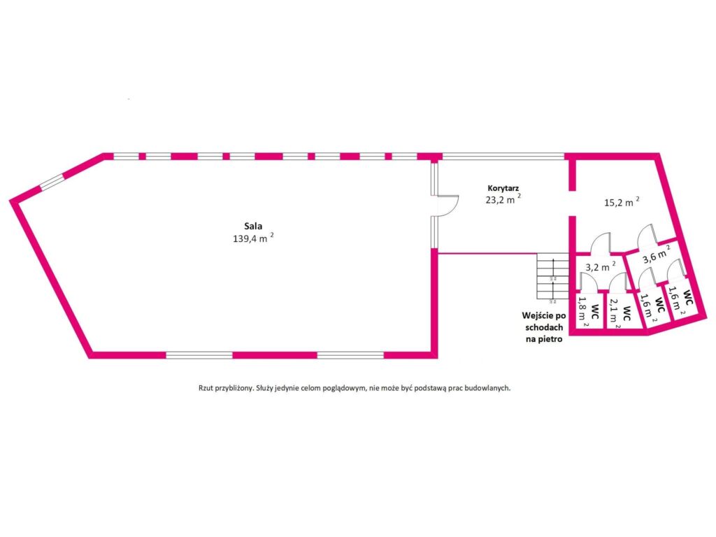 Powierzchnia usługowa w bardzo dobrej lokalizacji - rzut 1