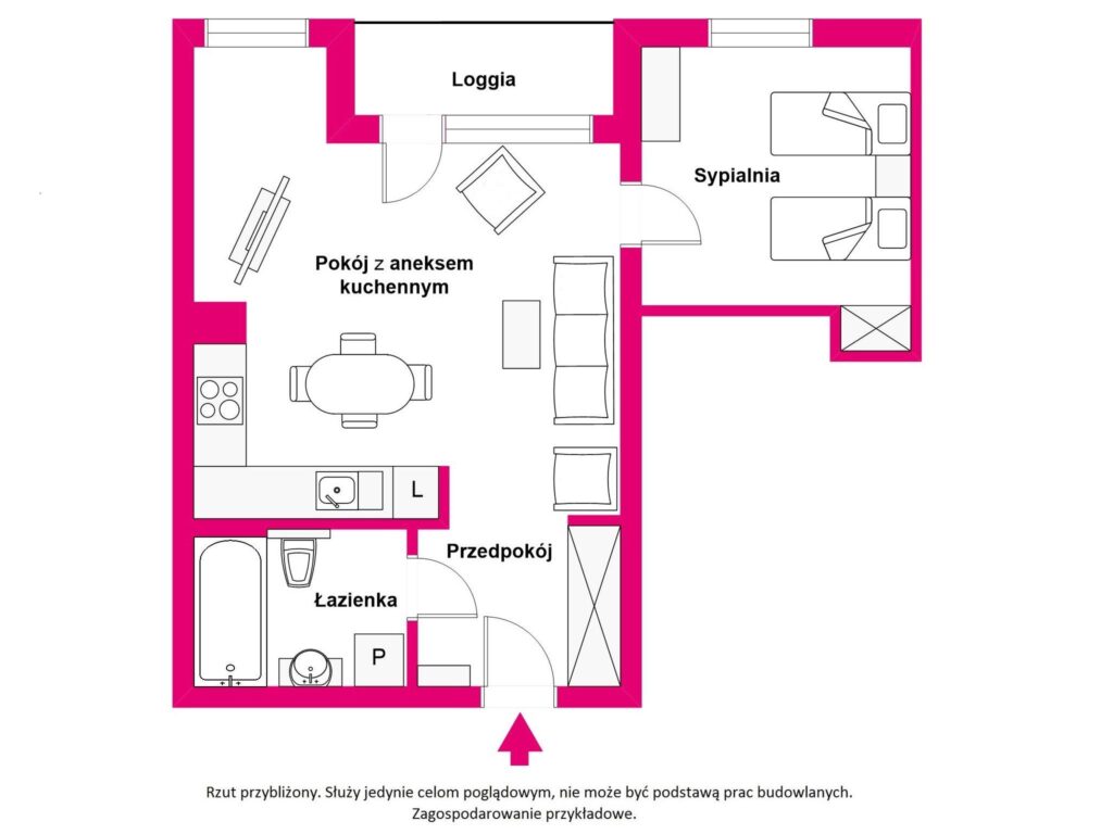 Wyjątkowe 2 pokojowe mieszkanie na Osiedlu Bałtyk - zdjęcie 15