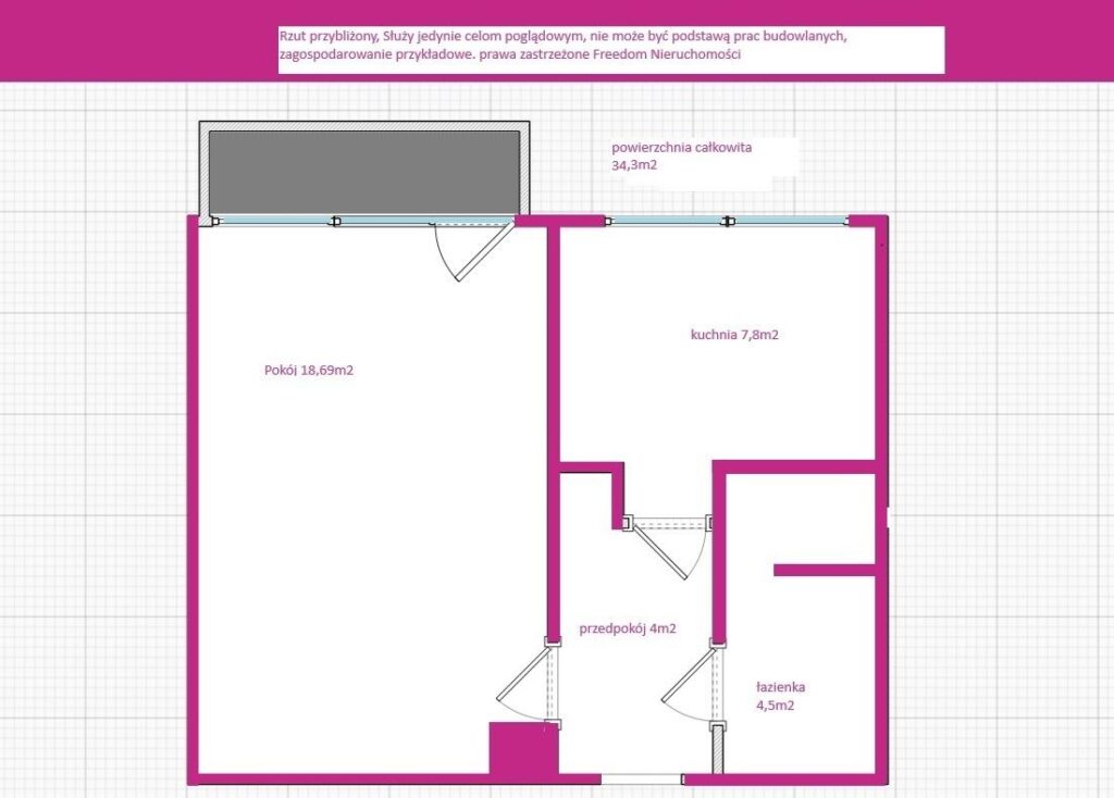 Świetna inwestycja! Kawalerka, Blisko Parku - rzut 1