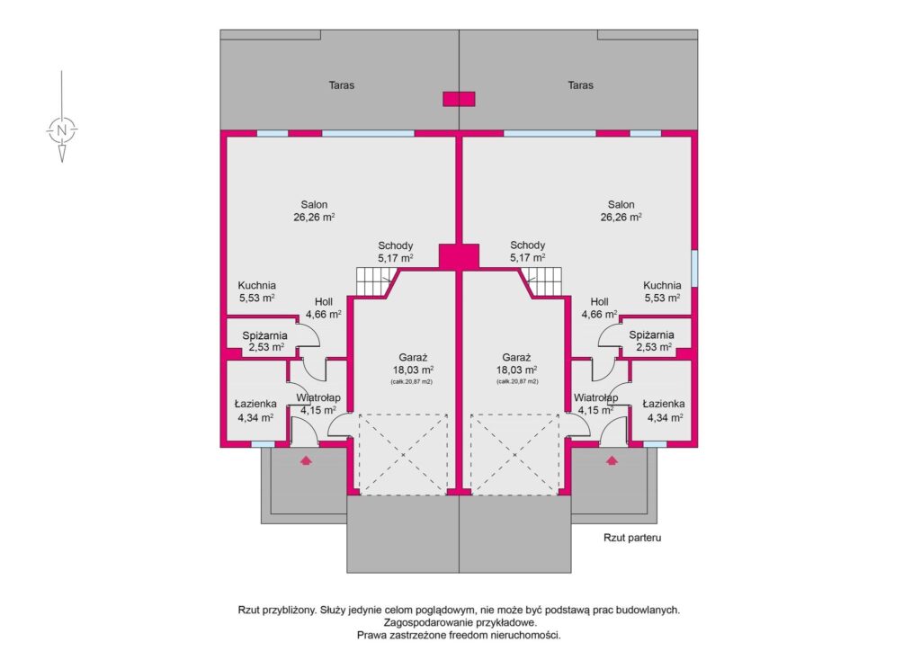 Segment domu w zabudowie bliźniaczej + garaż - zdjęcie 3