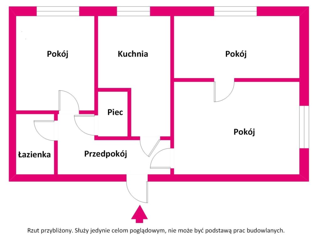 Siedlisko na Mazurach z własnym sadem i stawem - rzut 1