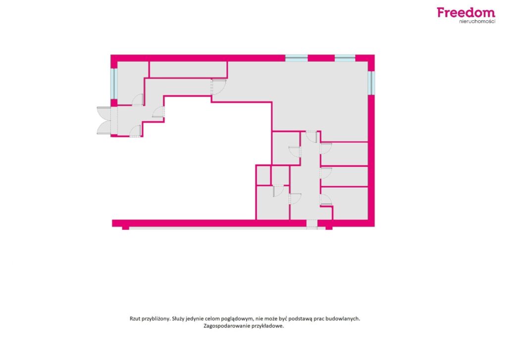 Lokal usługowy pod każdą działalność-Malborka - rzut 1