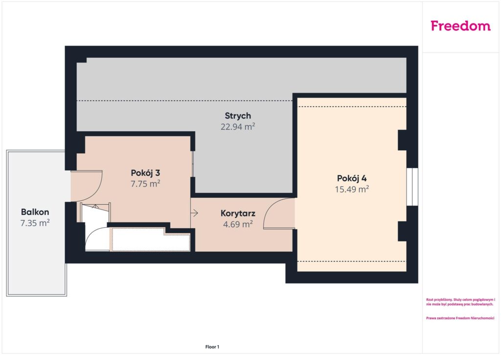 Idealny dom dla niewielkiej rodziny pod Jasłem! - rzut 2