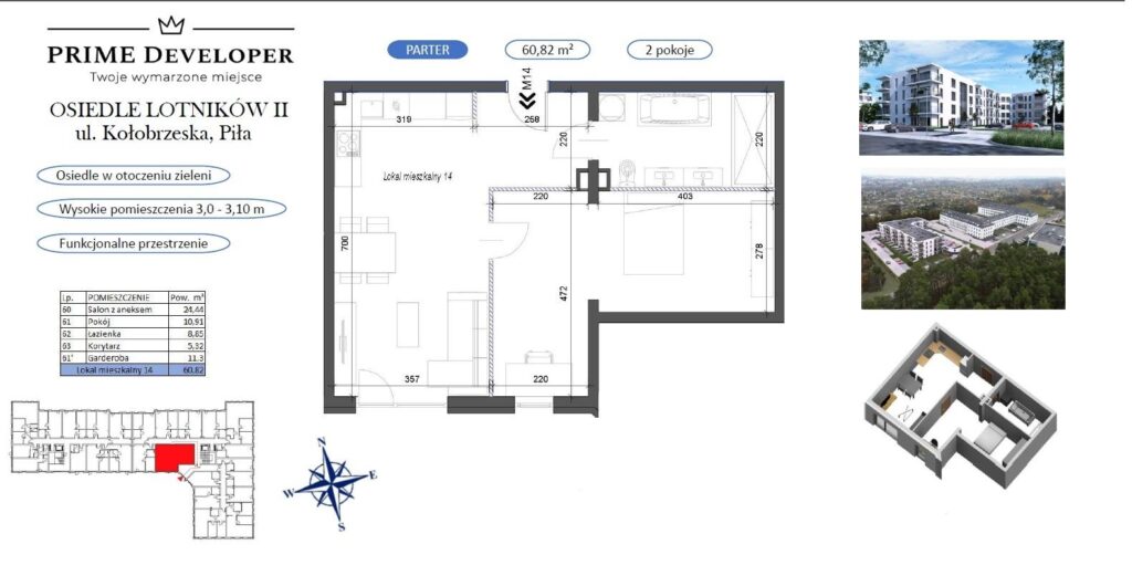 Mieszkanie 2 pokojowe w Pile os. Lotników - zdjęcie 8