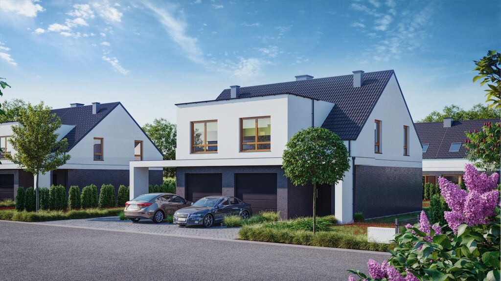 Nowe domy 102m2 z garażem. Taras, ogród, park. - zdjęcie 7