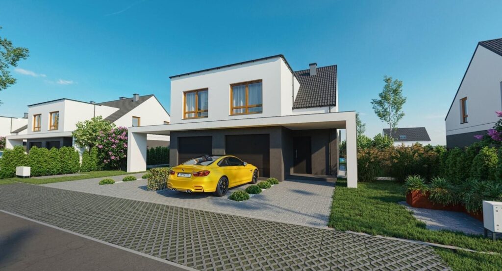 Nowe domy 102m2 z garażem. Taras, ogród, park. - zdjęcie 9