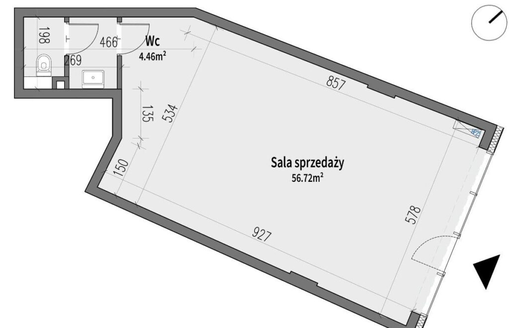 Lokal biurowo-usługowy 56m, na parterze - zdjęcie 1