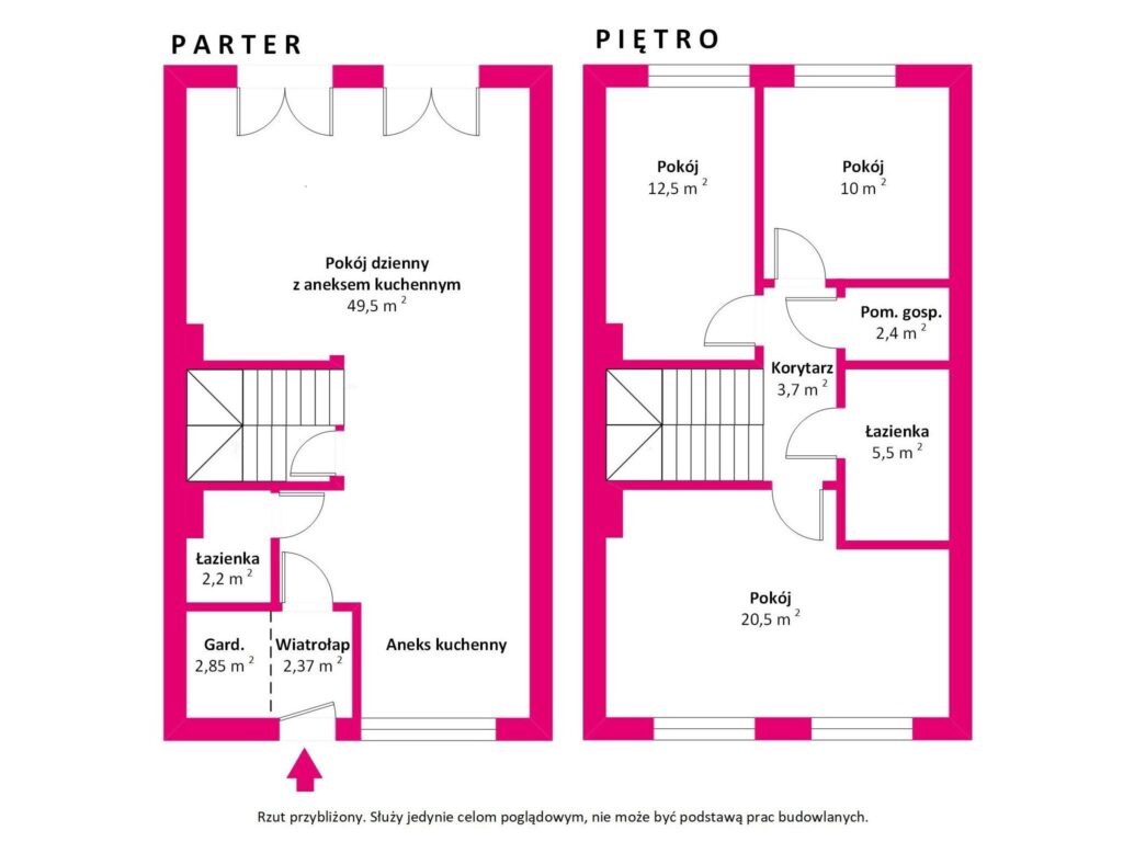 Gotowy segment z dużym ogrodem - rzut 1