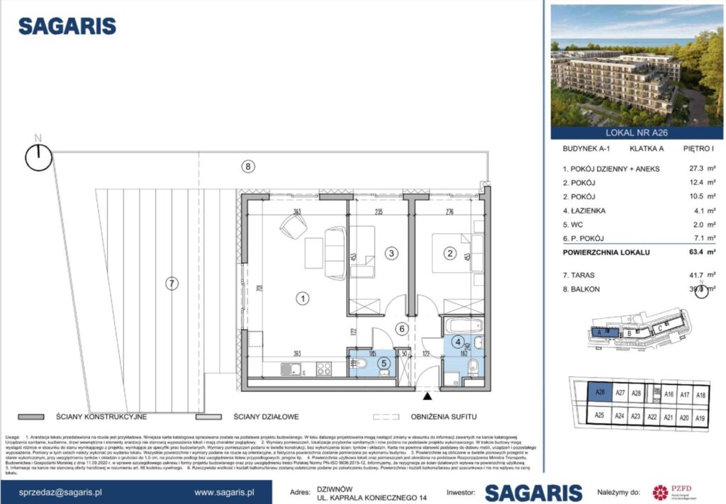 Essense Baltic Resort | mieszkanie 3-pok. | A26 - zdjęcie 2
