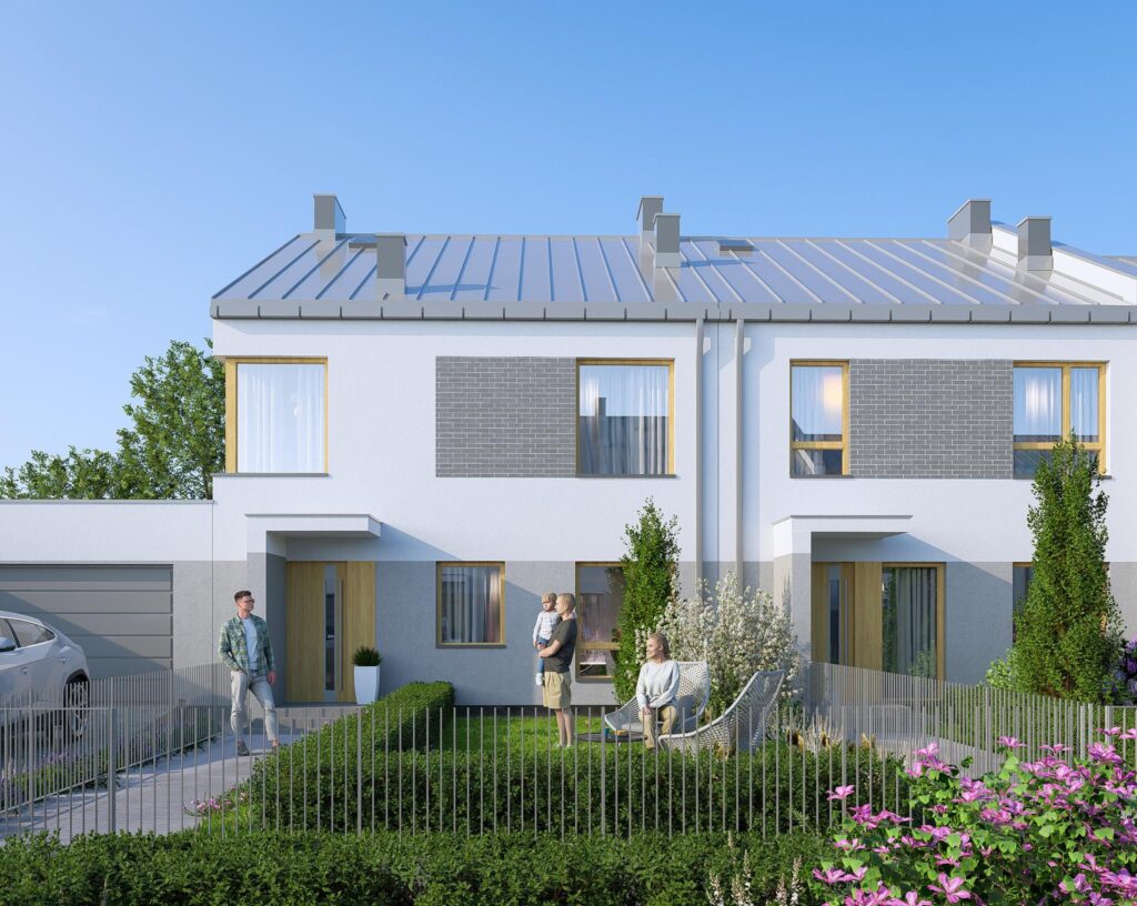 Segment skrajny ogródkiem na zamkniętym osiedlu - zdjęcie 1