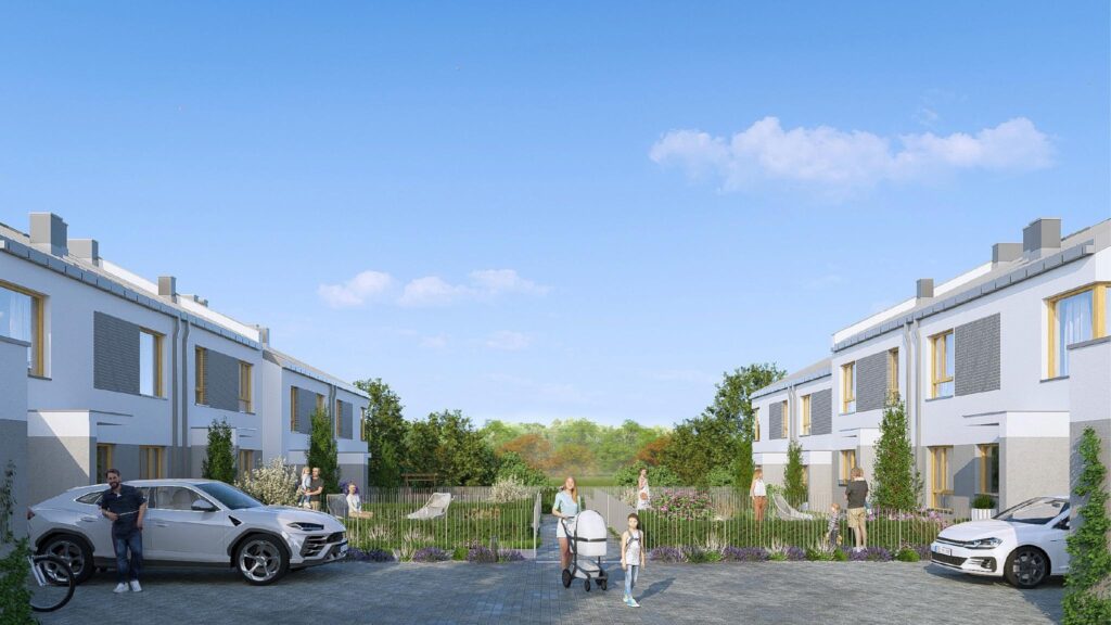 Segment skrajny z ogródkiem na zamkniętym osiedlu - zdjęcie 3