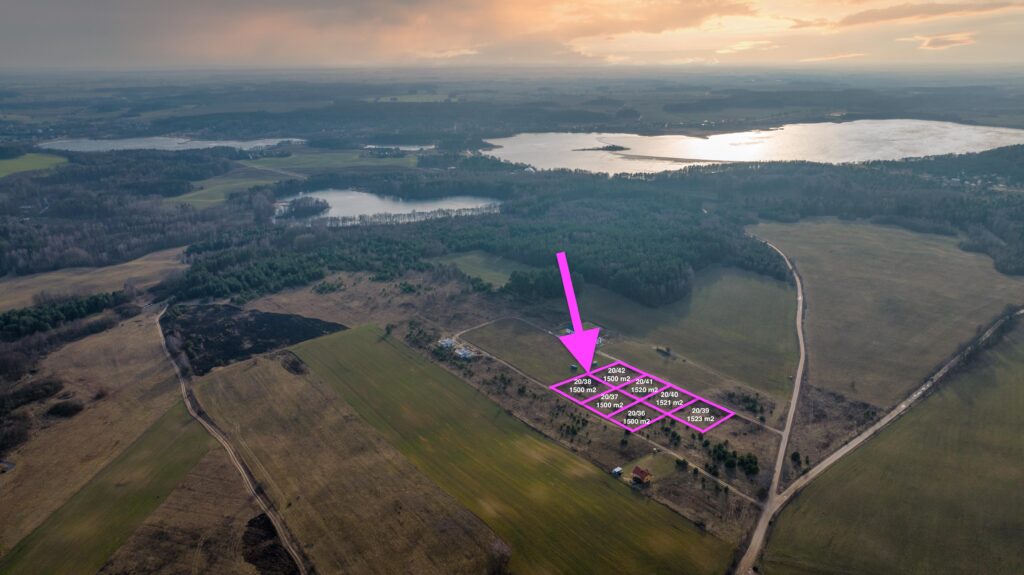 Działki budowlane na Mazurach 1500 m² - zdjęcie 2