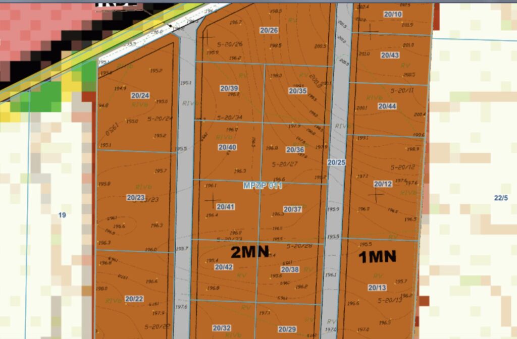 Działki budowlane na Mazurach 1500 m² - rzut 1