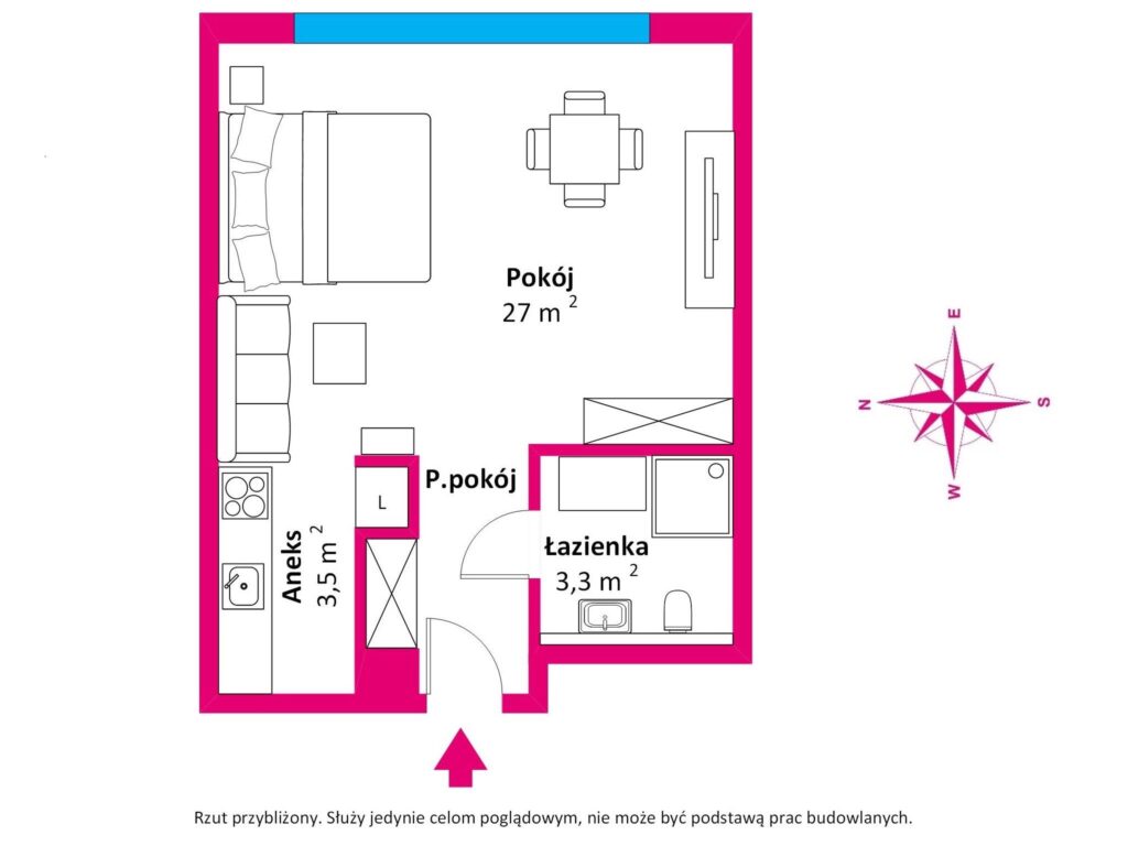 Wyjątkowa lokalizacja, 200m do morza! ul. Portowa - rzut 1