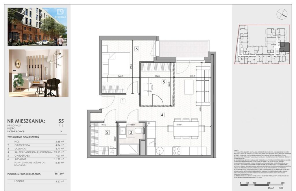 Nowoczesne mieszkanie w sercu Żyrardowa, 3 pokoje - zdjęcie 2