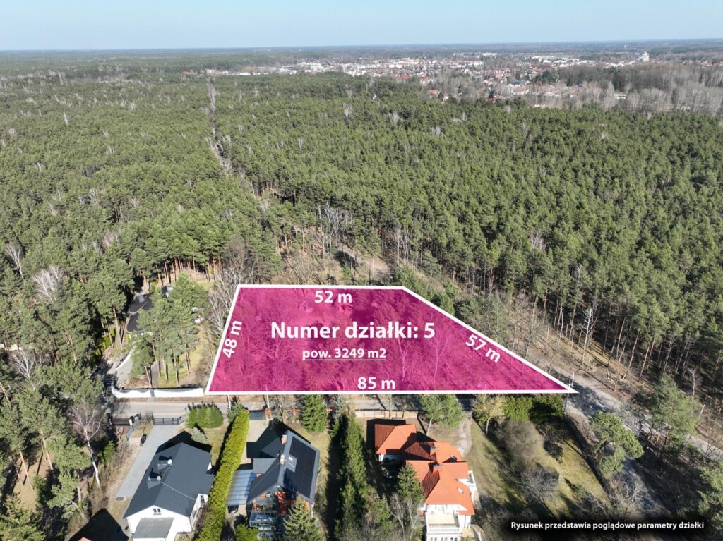 Piękna działka, Międzylesie, luksusowa część Wa-wy - zdjęcie 1