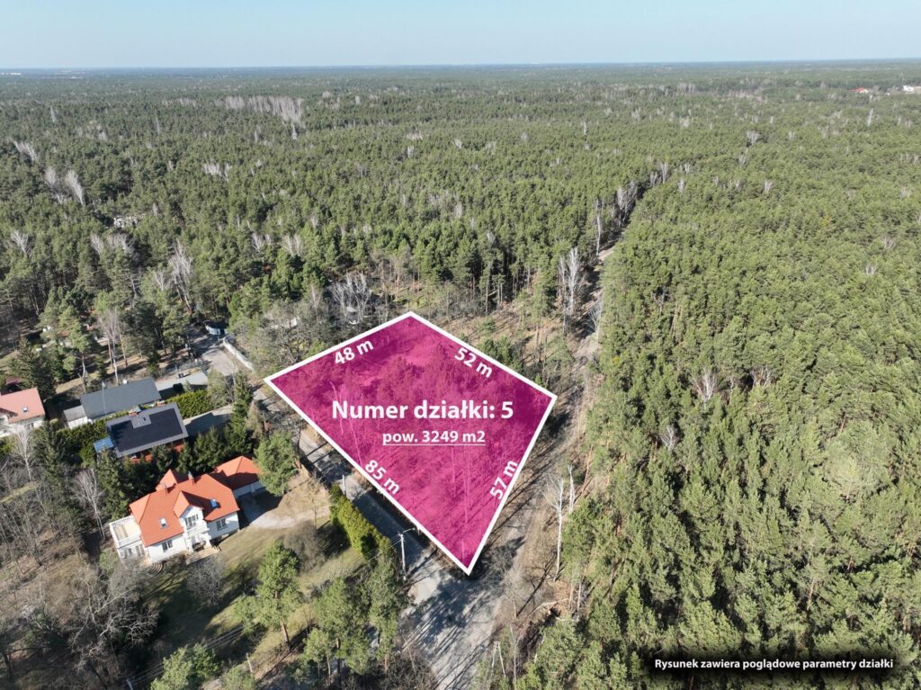 Piękna działka, Międzylesie, luksusowa część Wa-wy - zdjęcie 5