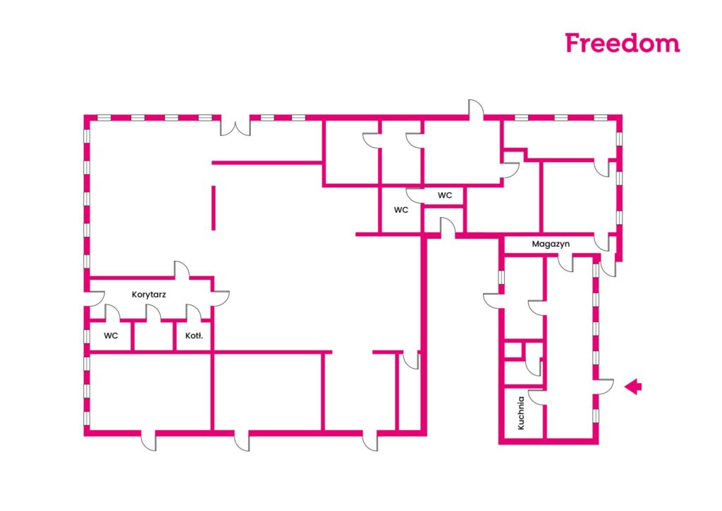 Lokal usługowy przy trasie S8 – Czechy 266B - rzut 1