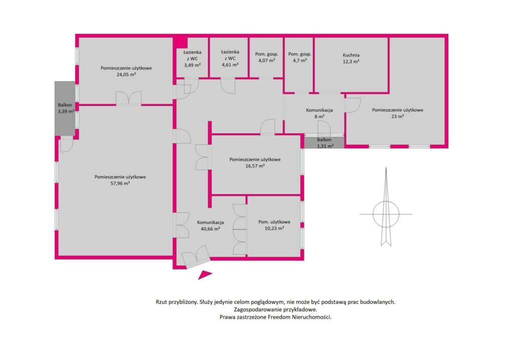 Przy Hali Koszyki - 11 pomieszczeń, 209 m2 - zdjęcie 7