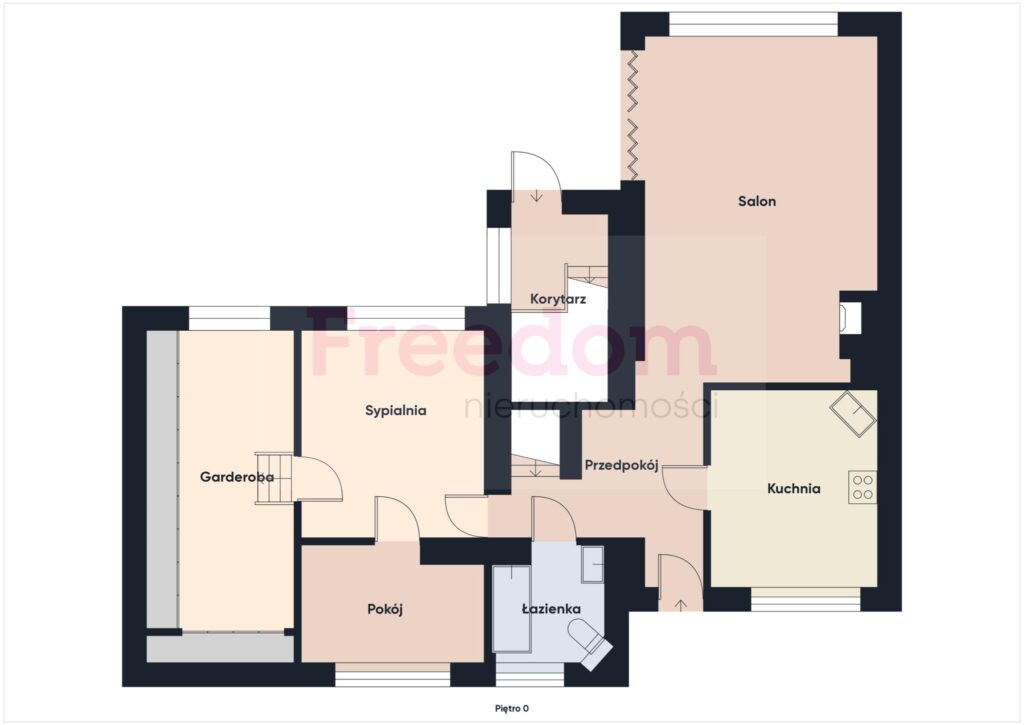 Na sprzedaż dom w zab. szeregowej,Piła, ul.Lutycka - rzut 1