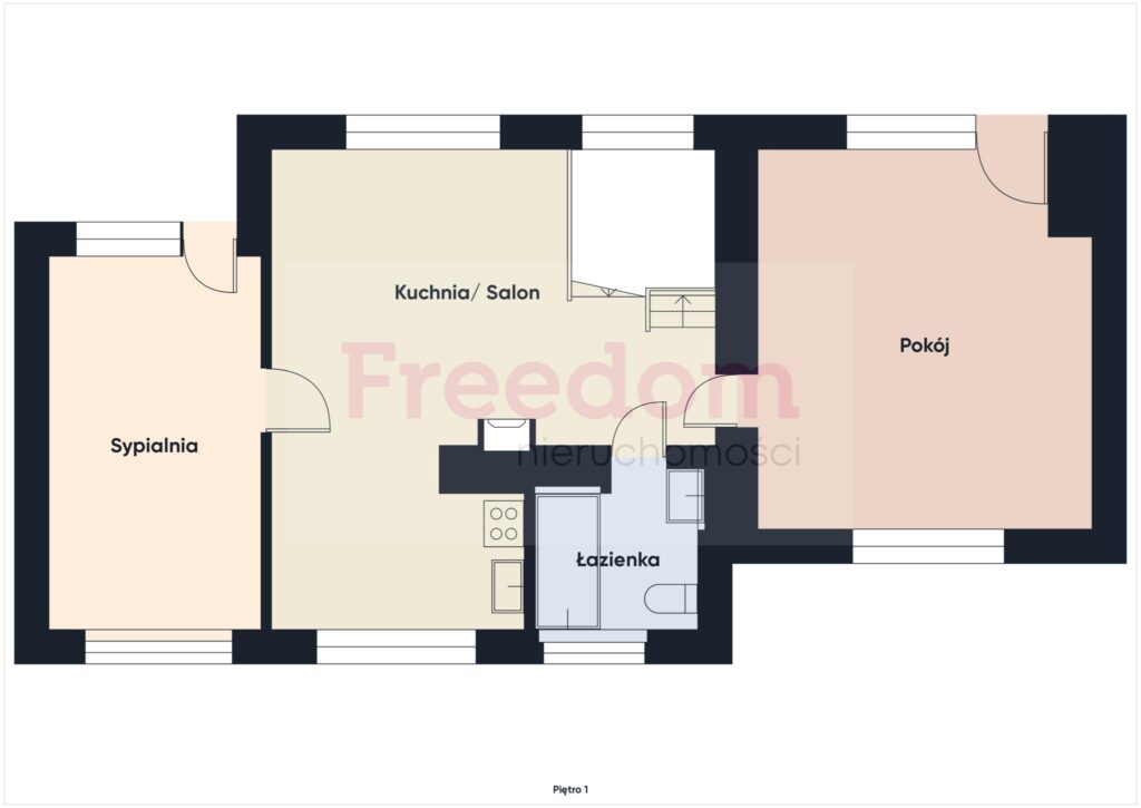 Na sprzedaż dom w zab. szeregowej,Piła, ul.Lutycka - rzut 2