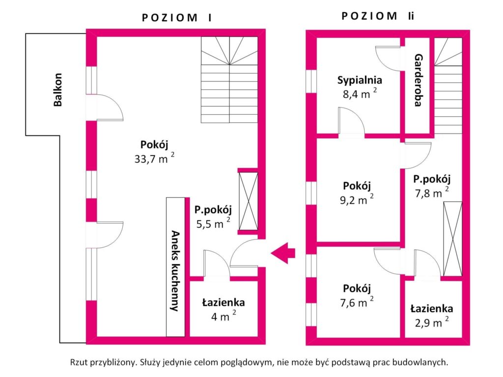 Mieszkanie na Mazurach - rzut 1