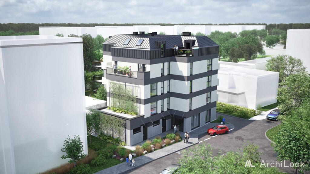 Dwupoziomowy apartament z balkonem i tarasem - zdjęcie 2