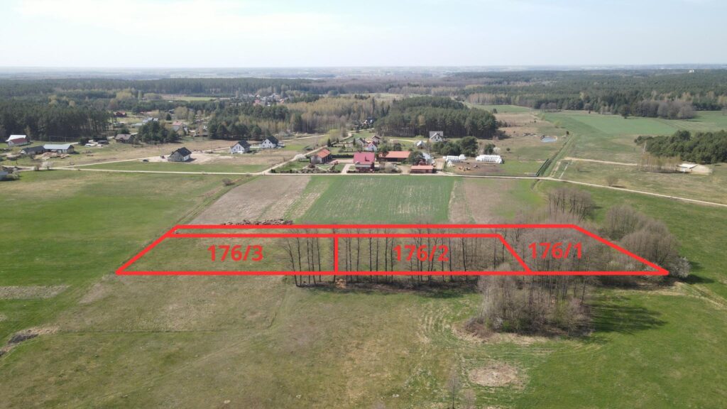 Działka nr 176/1 Chraboły o pow. 3718 m². - zdjęcie 2