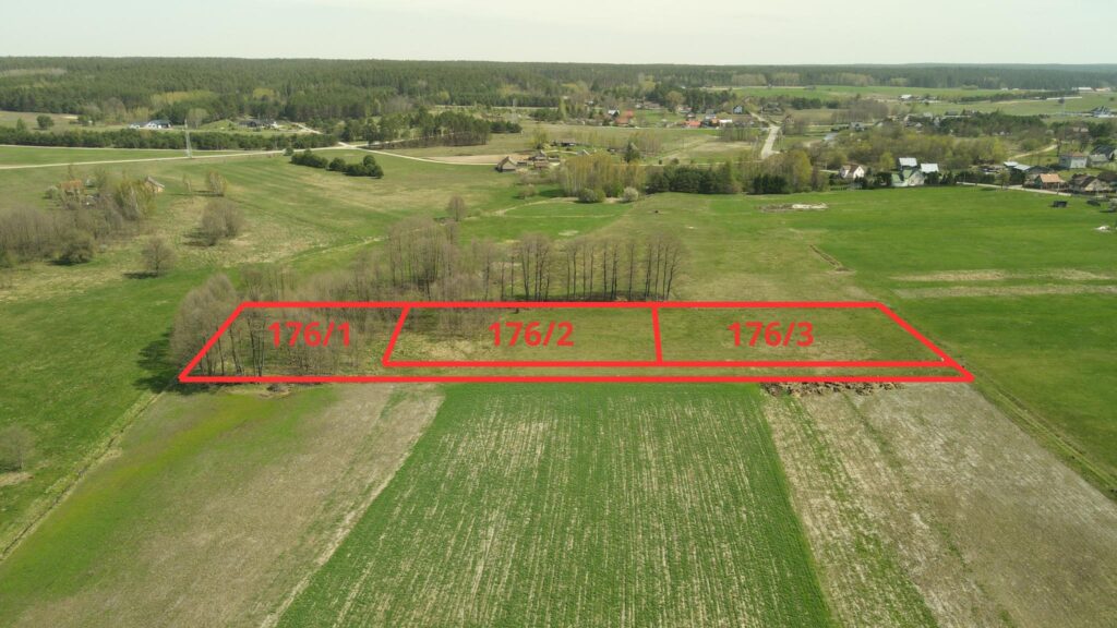 Działka nr 176/1 Chraboły o pow. 3718 m². - zdjęcie 3