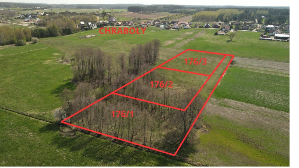 Działka nr 176/1 Chraboły o pow. 3718 m². - zdjęcie 7