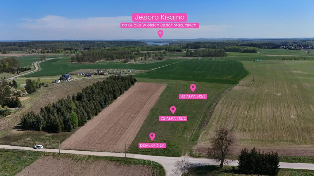 3 malownicze działki w Kamionkach k. Giżycka - zdjęcie 4