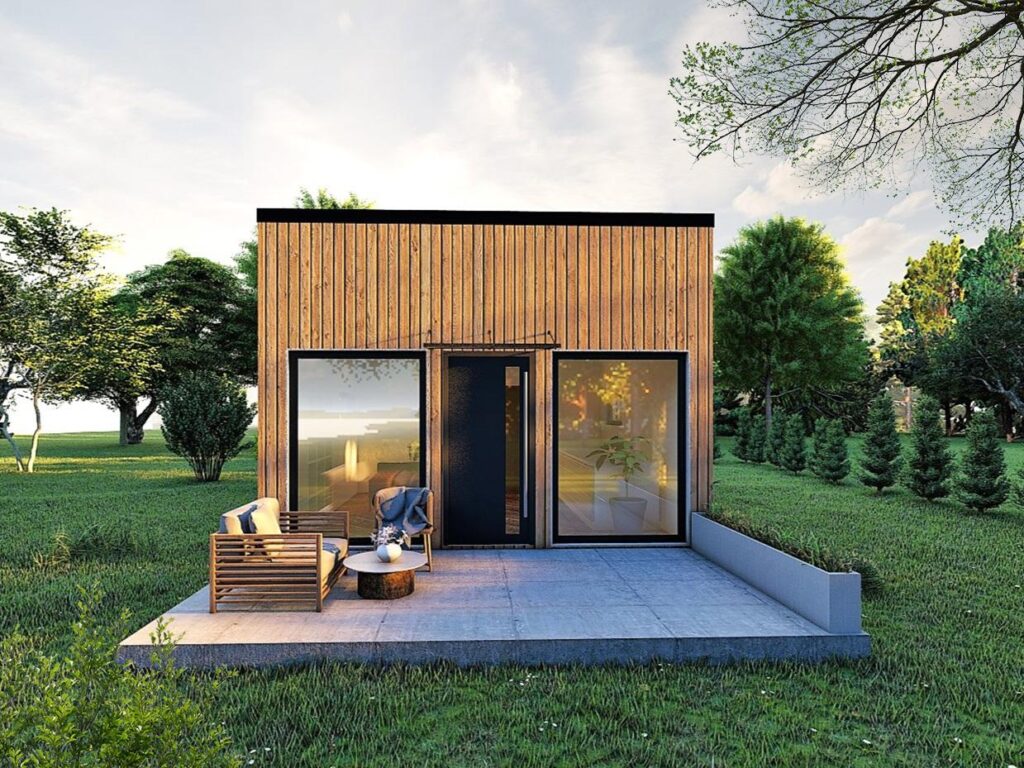 Nowy dom parterowy 35 m2 szkieletowy w 3mce - zdjęcie 1