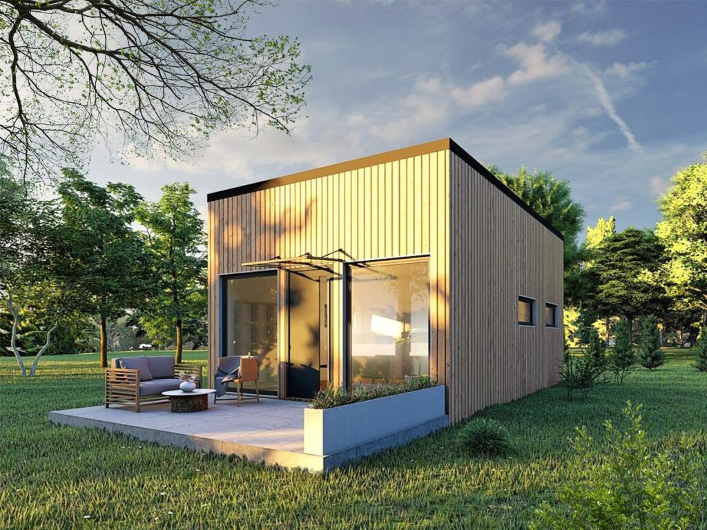 Nowy dom parterowy 35 m2 szkieletowy w 3mce - zdjęcie 2