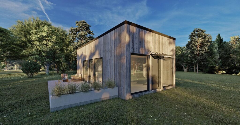 Nowy dom parterowy 45 m2 szkieletowy w 3mce - zdjęcie 2