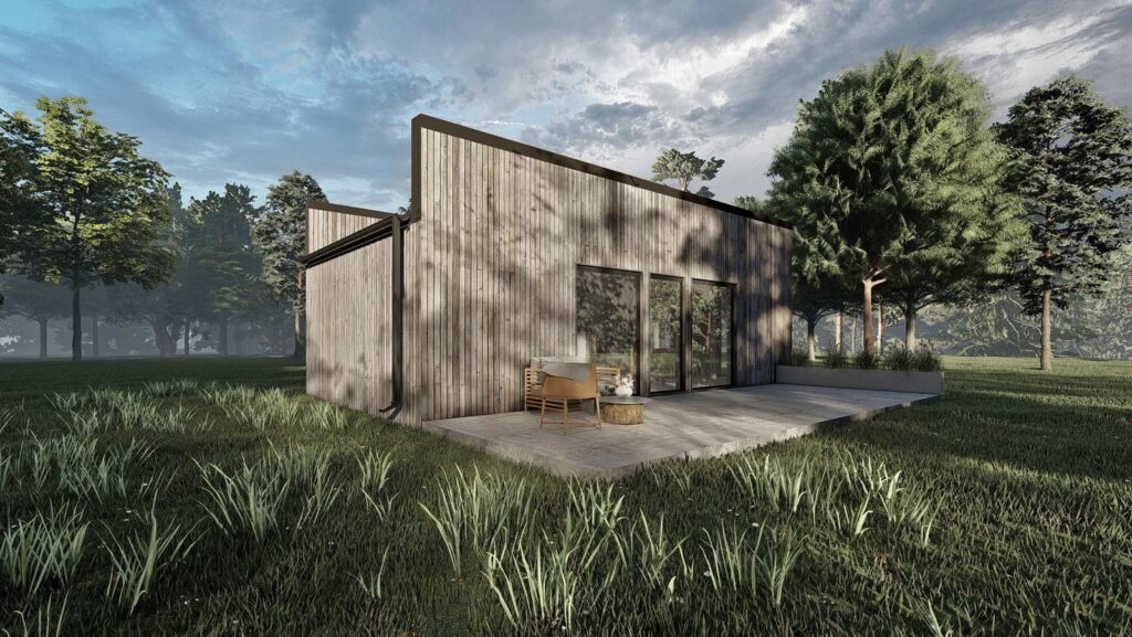 Nowy dom parterowy 45 m2 szkieletowy w 3mce - zdjęcie 3