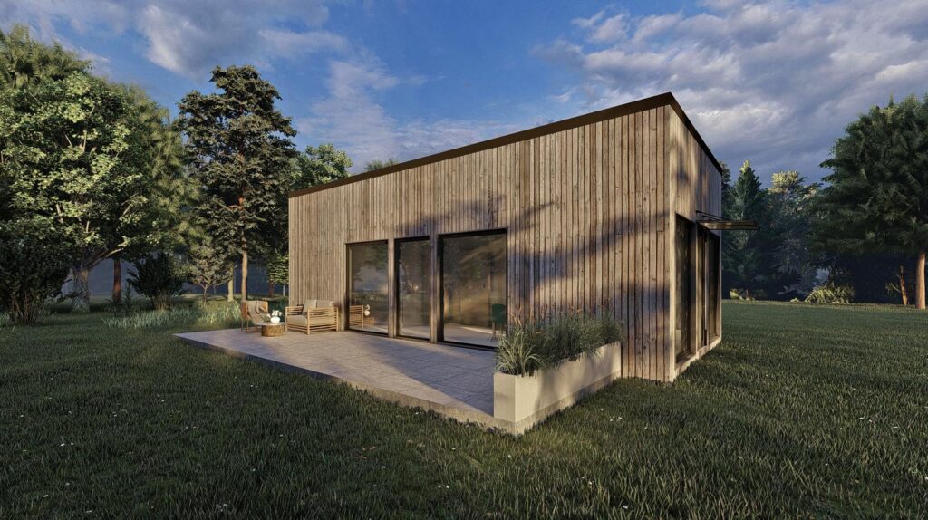 Nowy dom parterowy 45 m2 szkieletowy w 3mce - zdjęcie 4